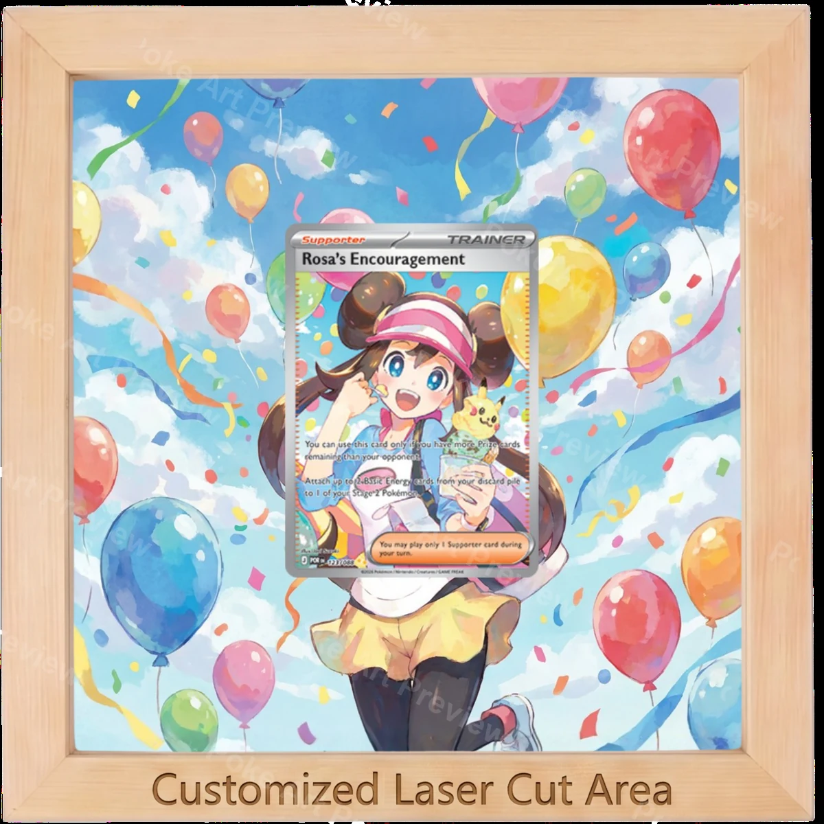 Rosa's Encouragement 123/88 Special Illustration Rare Pokemon TCG extension art gallery display view 2