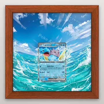 Lapras ex 22/88 Double Rare Pokemon TCG extension art premium collector display view 2