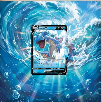 Lapras V 049/202 Swsh01 Sword and Shield Holo Pokemon TCG extension art top loader display view 1