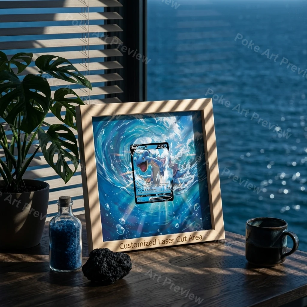 Lapras V 049/202 Swsh01 Sword and Shield Holo Pokemon TCG extension art top loader display