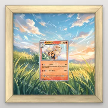 Arcanine SVP 011 promo Pokemon TCG extension art collector display view 3