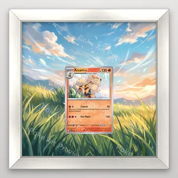 Arcanine SVP 011 promo Pokemon TCG extension art collector display view 5