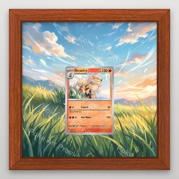 Arcanine SVP 011 promo Pokemon TCG extension art collector display view 2