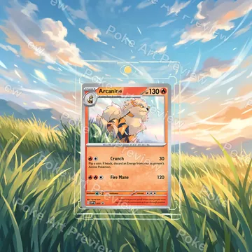 Arcanine SVP 011 promo Pokemon TCG extension art collector display view 6