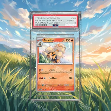 Arcanine SVP 011 promo Pokemon TCG extension art collector display view 7