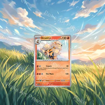Arcanine SVP 011 promo Pokemon TCG extension art collector display view 1