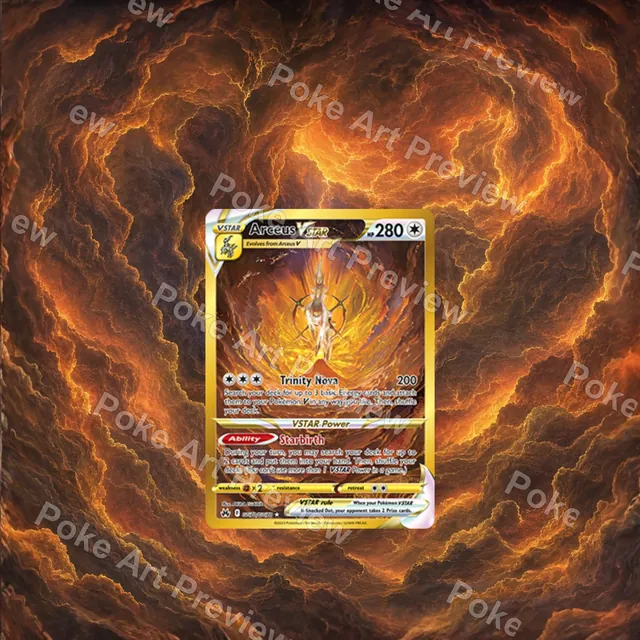 Arceus VSTAR Crown Zenith Pokemon TCG extension art collector display