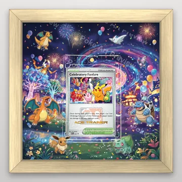 Celebratory Fanfare 028 Ace Trainer promo Pokemon TCG extension art collector display view 3