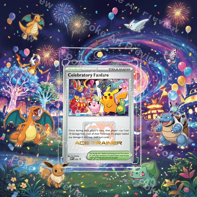 Celebratory Fanfare 028 Ace Trainer promo set 2 Pokemon TCG extension art collector display