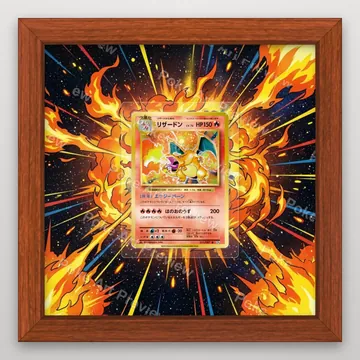 Charizard Lizardon 011/087 CP6 20th Anniversary Rare Pokemon TCG extension art collector display view 2
