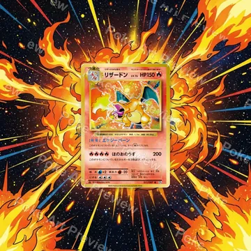 Charizard Lizardon 011/087 CP6 20th Anniversary Rare Pokemon TCG extension art collector display view 1