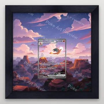 Charizard ex Scarlet & Violet 151 Pokemon TCG extension art collector display view 4