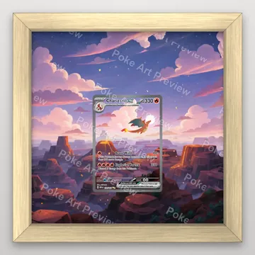 Charizard ex 199/165 SV151 SIR Pokemon TCG extension art collector display view 3