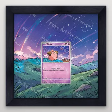Cleffa SVP 037 promo Pokemon TCG extension art collector display view 4