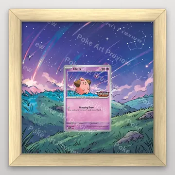 Cleffa SVP 037 promo Pokemon TCG extension art collector display view 3