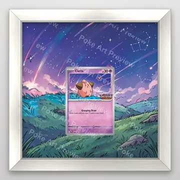 Cleffa SVP 037 promo Pokemon TCG extension art collector display view 5
