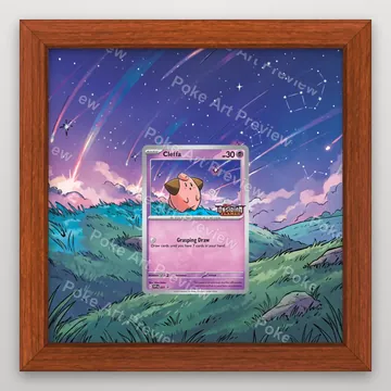 Cleffa SVP 037 promo Pokemon TCG extension art collector display view 2