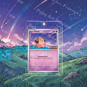 Cleffa SVP 037 promo Pokemon TCG extension art collector display view 6