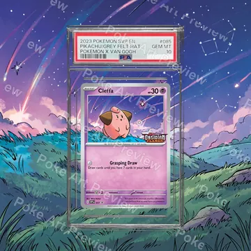 Cleffa SVP 037 promo Pokemon TCG extension art collector display view 7