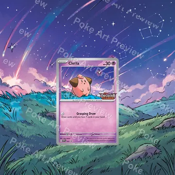 Cleffa SVP 037 promo Pokemon TCG extension art collector display view 1