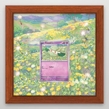 Cottonee SV1P 018 promo Pokemon TCG extension art collector display view 2