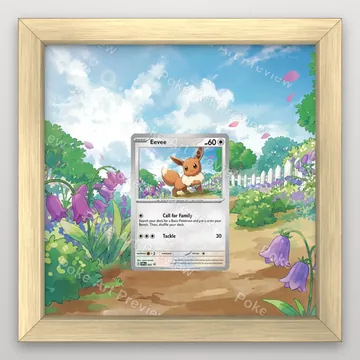 Eevee SV-P 043 promo Pokemon TCG extension art collector display view 3