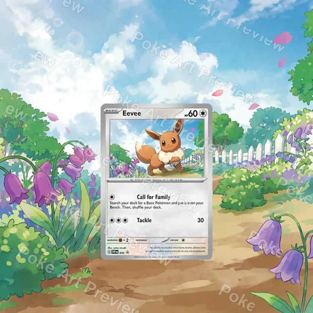 Eevee SV-P 043 promo Pokemon TCG extension art collector display