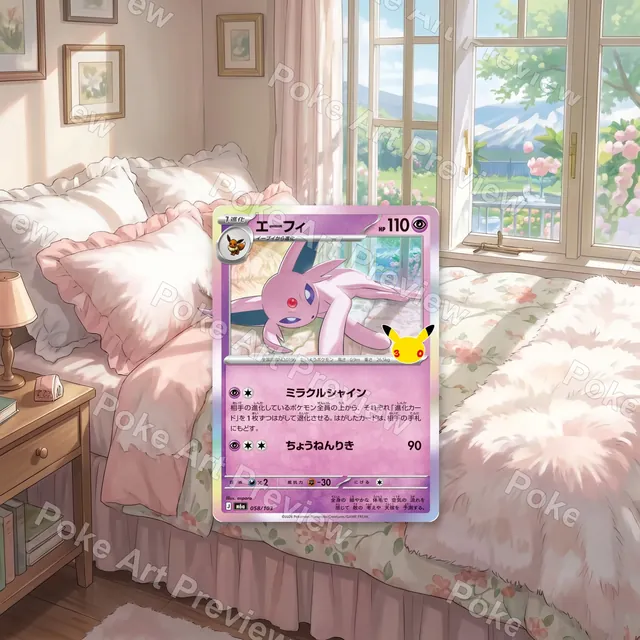 Espeon 058/103 M6a Pokemon TCG extension art collector display