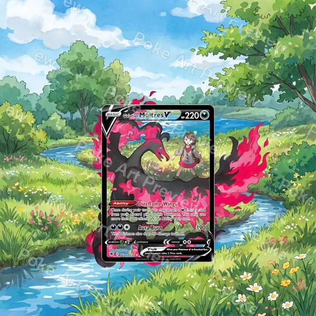 Galarian Moltres V TG20 TG30 Silver Tempest Trainer Gallery set 2 Pokemon TCG extension art collector display