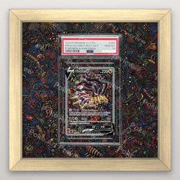 Giratina V 186/196 PSA Lost Origin Pokemon TCG extension art collector display view 3
