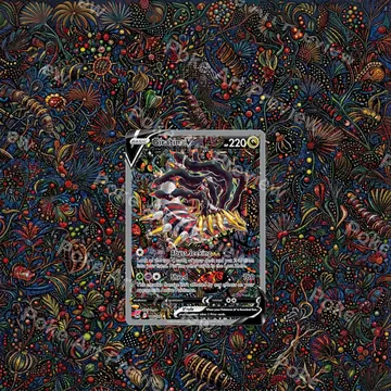 Giratina V 186/196 PSA Lost Origin Pokemon TCG extension art collector display view 7