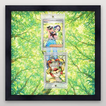 Hisuian Growlithe Hisui Gardie 075/066 and Perrin Sazare 092/066 Crimson Haze SV5a Pokemon TCG extension art collector display view 4