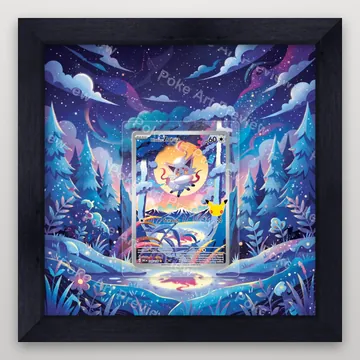 Hisuian Zorua 145 30th Pokemon TCG extension art collector display view 4