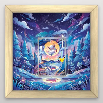Hisuian Zorua 145 30th Pokemon TCG extension art collector display view 3
