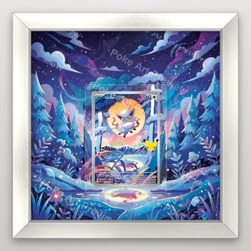 Hisuian Zorua 145 30th Pokemon TCG extension art collector display view 5