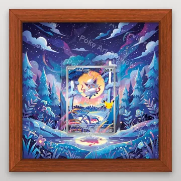 Hisuian Zorua 145 30th Pokemon TCG extension art collector display view 2