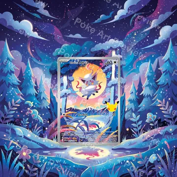 Hisuian Zorua 145 30th Pokemon TCG extension art collector display view 1