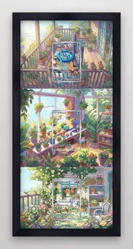 Squirtle, Bulbasaur and Charmander Scarlet & Violet 151 Pokemon TCG extension art collector display view 4