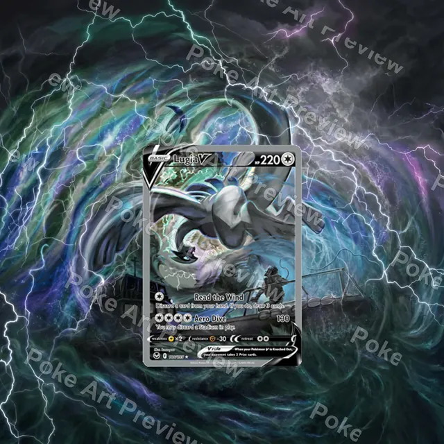 Lugia V Silver Tempest Pokemon TCG extension art collector display