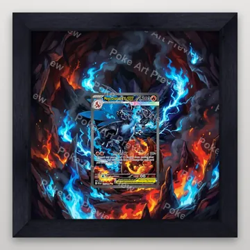 Mega Charizard X ex 109/094 Phantasmal Flames Pokemon TCG extension art collector display view 4