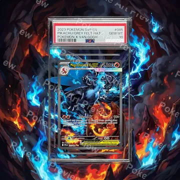 Mega Charizard X ex 109/094 Phantasmal Flames Pokemon TCG extension art collector display view 7