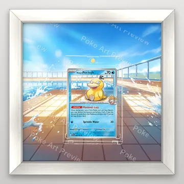 Misty's Psyduck 045/182 Destined Rivals Pokemon TCG extension art collector display view 5