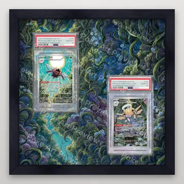 Ninjask Tekkanin 65/063 and Shedinja Nukenin 072/063 Mega Symphonia M1S Pokemon TCG extension art collector display view 4