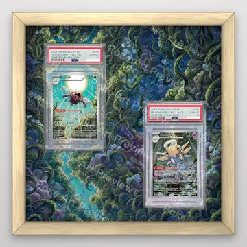 Ninjask Tekkanin 65/063 and Shedinja Nukenin 072/063 Mega Symphonia M1S Pokemon TCG extension art collector display view 3