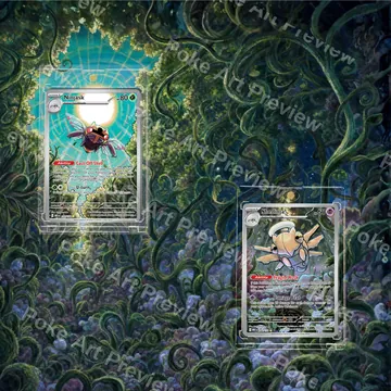 Ninjask Tekkanin 65/063 and Shedinja Nukenin 072/063 Mega Symphonia M1S Pokemon TCG extension art collector display view 7