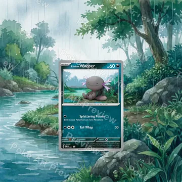 Paldean Wooper SV-P 041 promo Pokemon TCG extension art collector display view 1