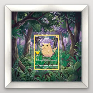 Pikachu 5 Celebrations Pokemon TCG extension art collector display view 5