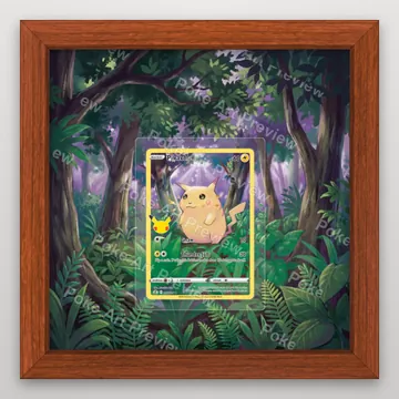 Pikachu 5 Celebrations Pokemon TCG extension art collector display view 2