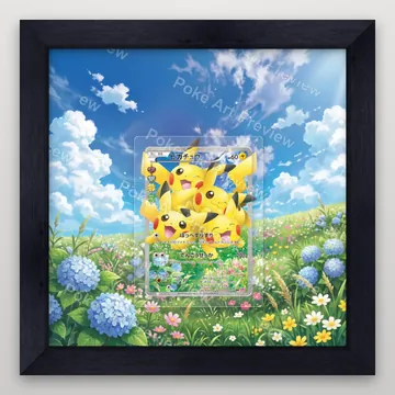 Pikachu 010/032 PokéKyun Collection Pokemon TCG extension art collector display view 4