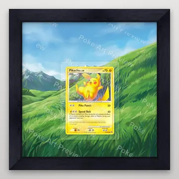 Pikachu 70 Stormfront Pokemon TCG extension art collector display view 4